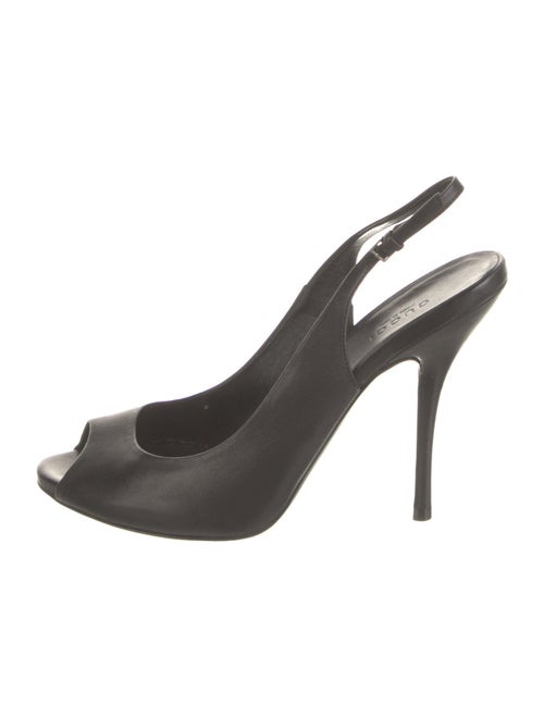 Gucci Leather Slingback Pumps