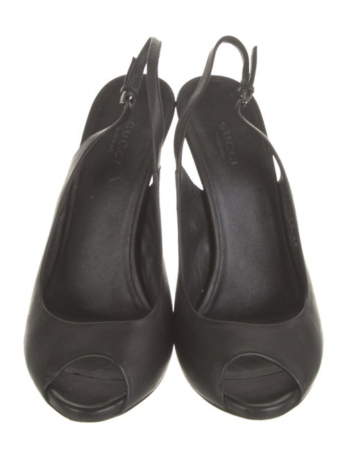 Gucci Leather Slingback Pumps