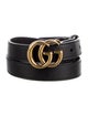 Gucci Double G Logo Skinny Belt