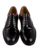 Gucci Web Accent Leather Derby Shoes