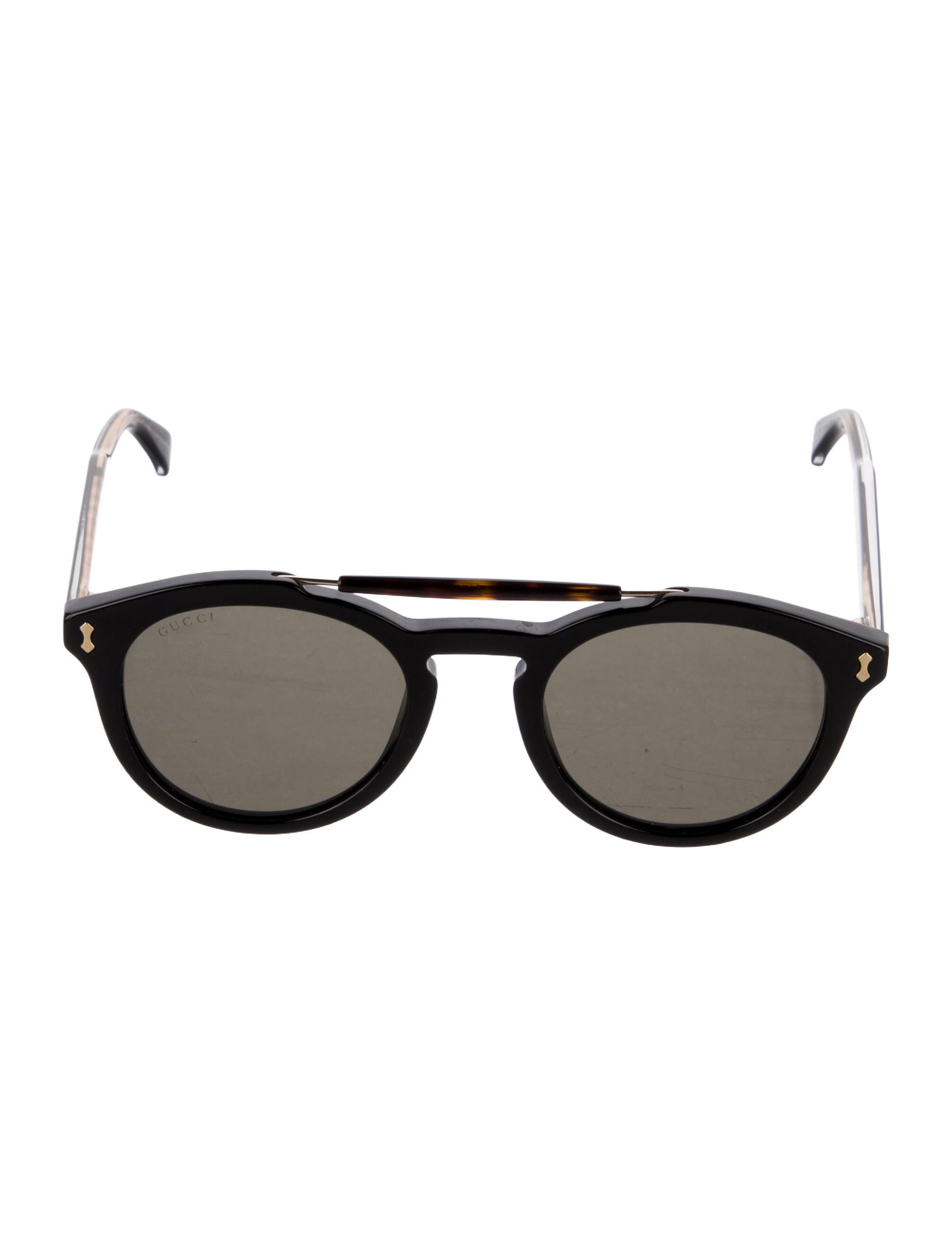 Gucci Round Tinted Sunglasses