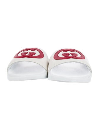 Gucci Rubber Colorblock Pattern Slides