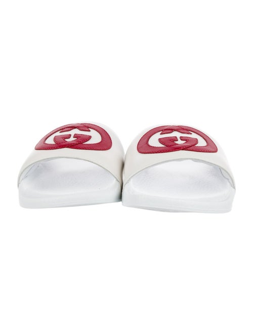 Gucci Rubber Colorblock Pattern Slides