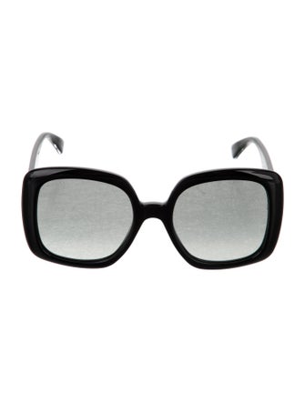 Gucci Web Accent Square Sunglasses