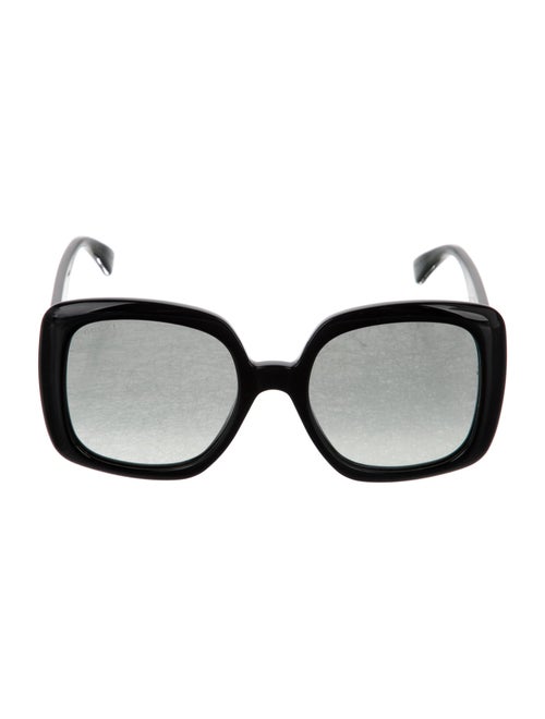 Gucci Web Accent Square Sunglasses