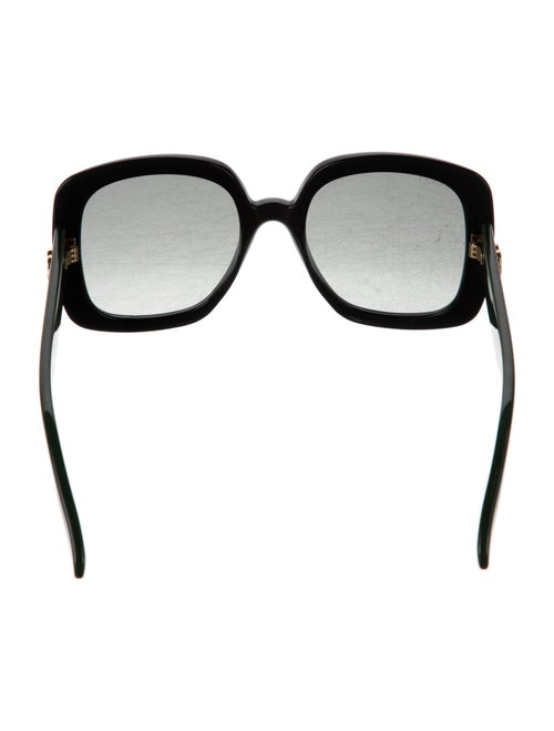 Gucci Web Accent Square Sunglasses