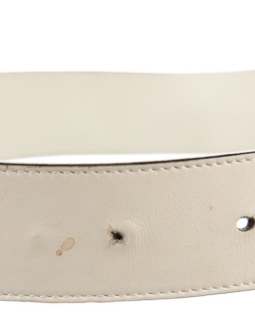 Gucci Double G Logo Leather Belt