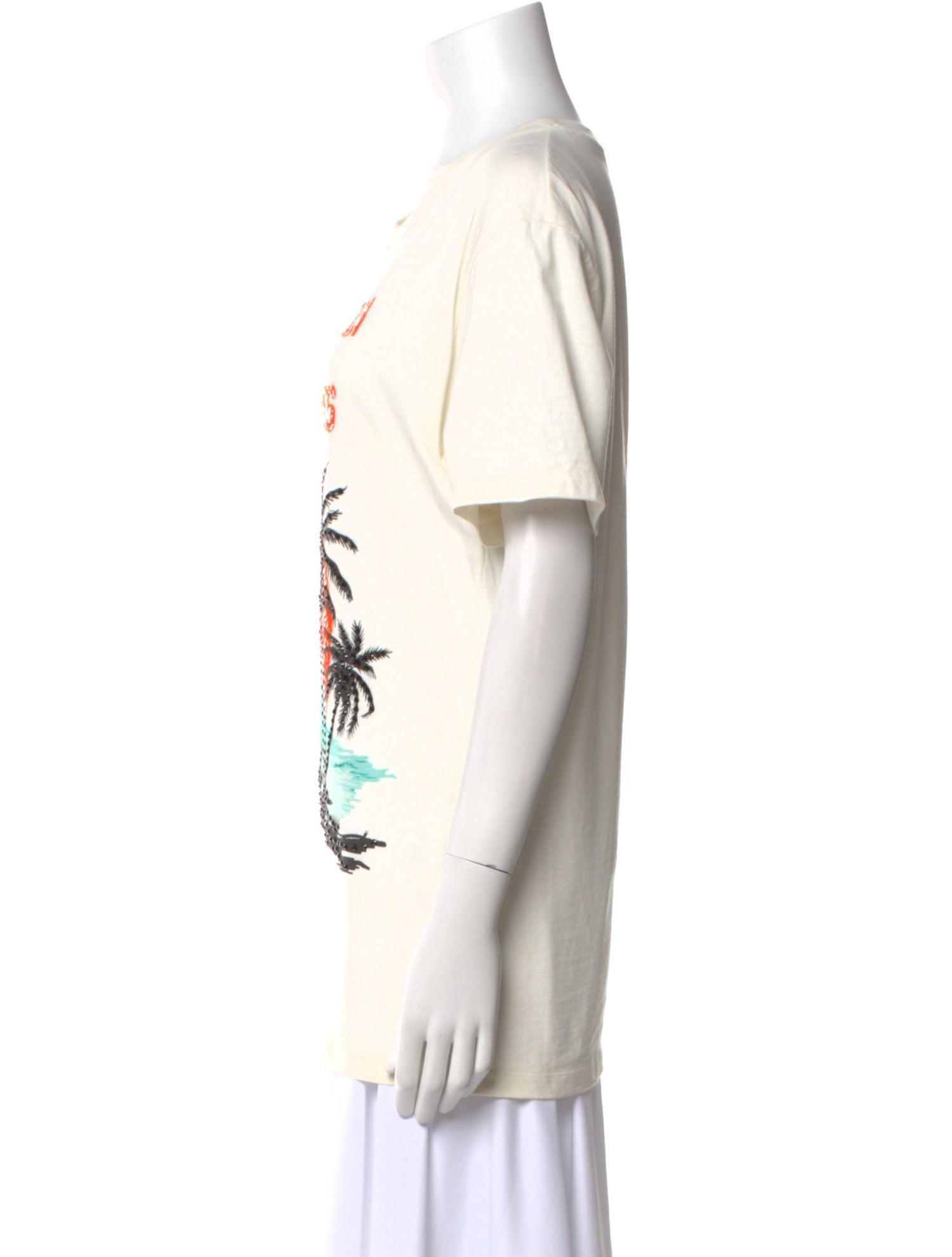 Gucci Graphic Print Crew Neck T-Shirt