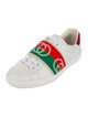 Gucci Web Accent Leather Sneakers