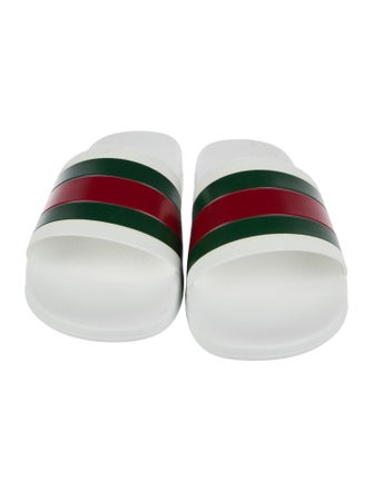 Gucci Web Accent Rubber Slides