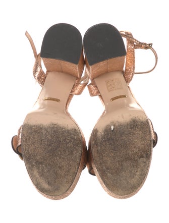 Gucci Running GG Logo Leather Sandals