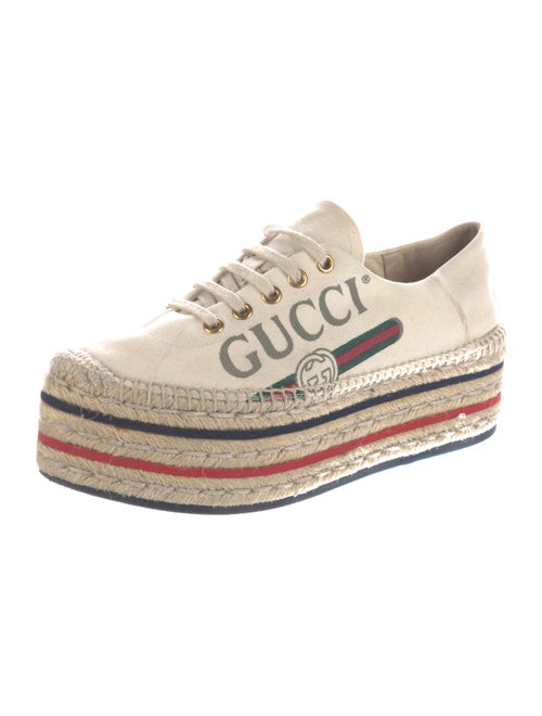 Gucci Web Accent Canvas Espadrille Sneakers