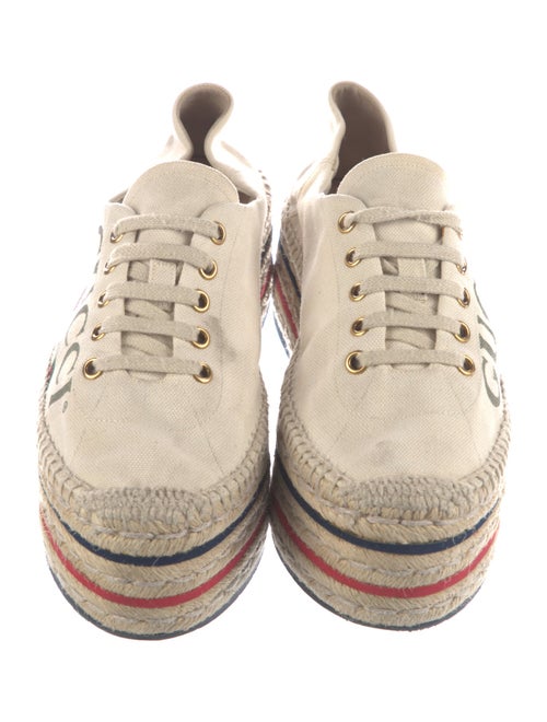 Gucci Web Accent Canvas Espadrille Sneakers