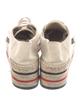 Gucci Web Accent Canvas Espadrille Sneakers