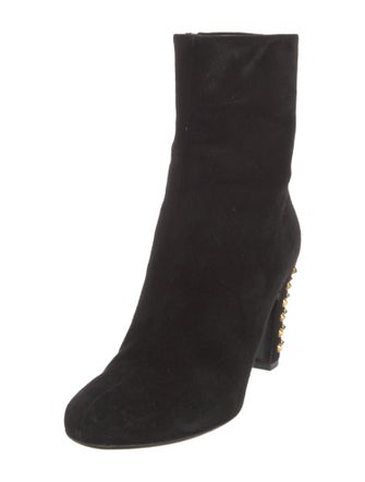 Gucci Suede Studded Accents Boots