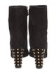Gucci Suede Studded Accents Boots