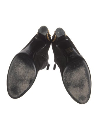 Gucci Suede Studded Accents Boots