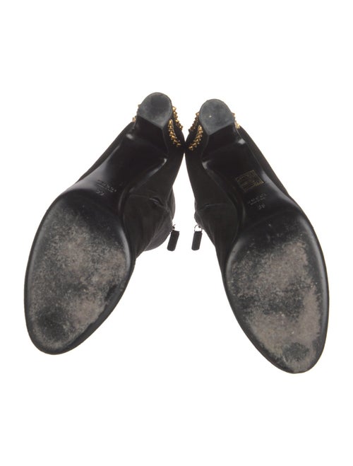 Gucci Suede Studded Accents Boots