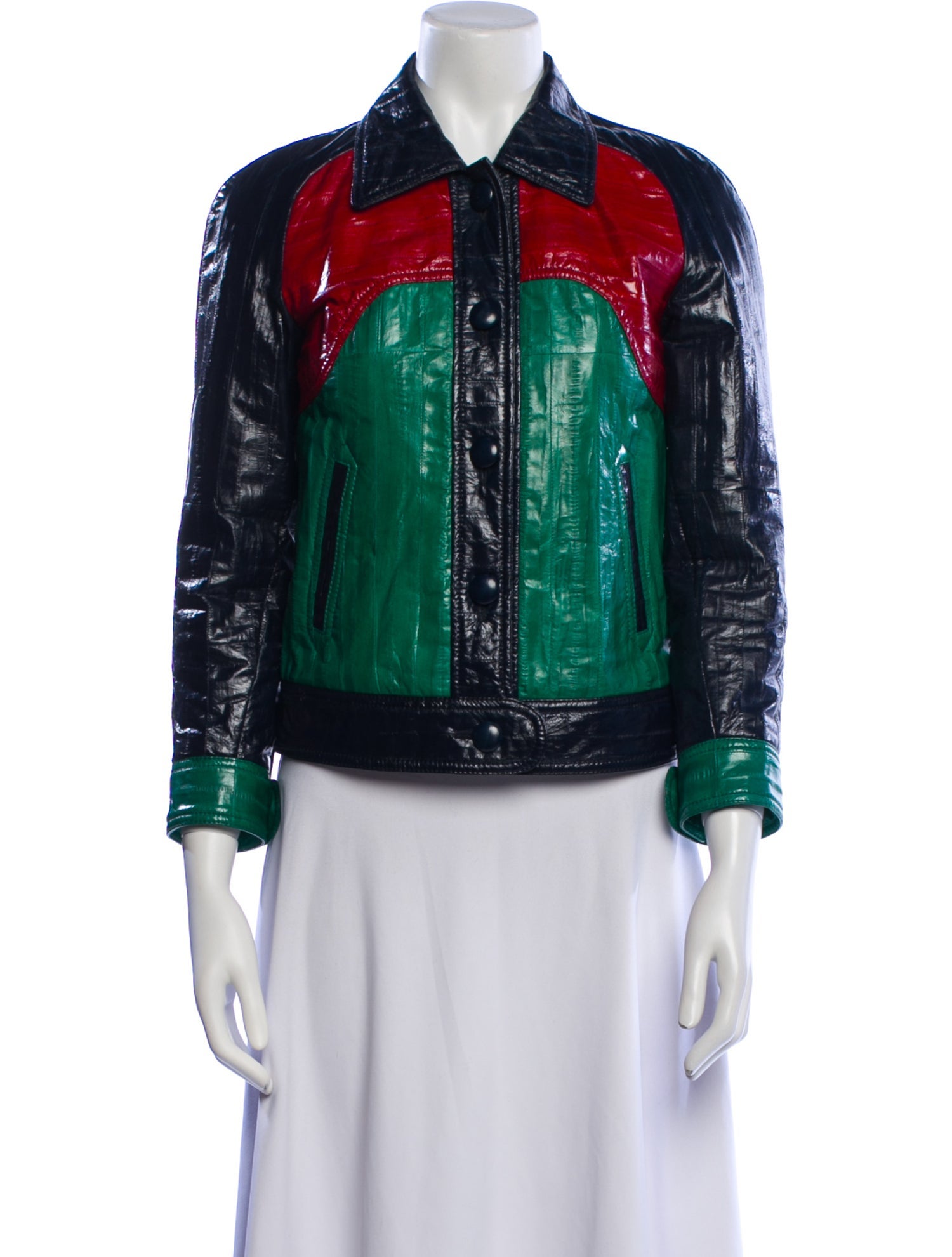 Gucci Eel Skin Printed Jacket