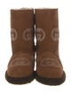 Gucci Interlocking G Logo Suede Boots