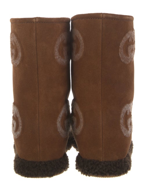 Gucci Interlocking G Logo Suede Boots