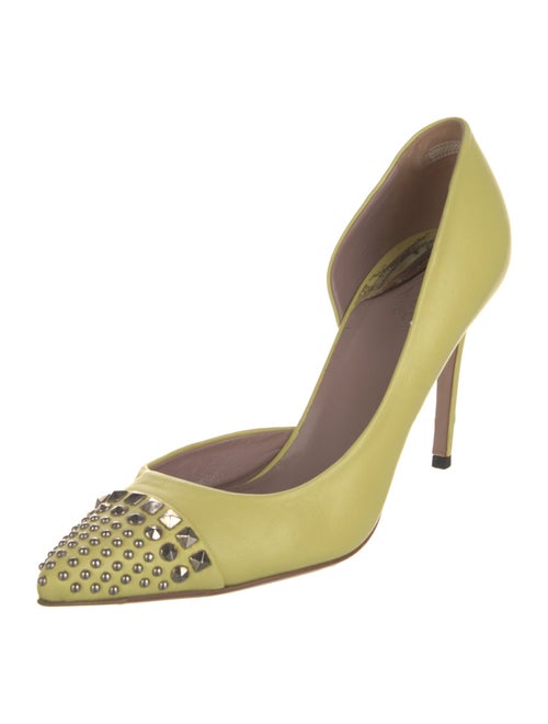 Gucci Leather Studded Accents D'Orsay Pumps