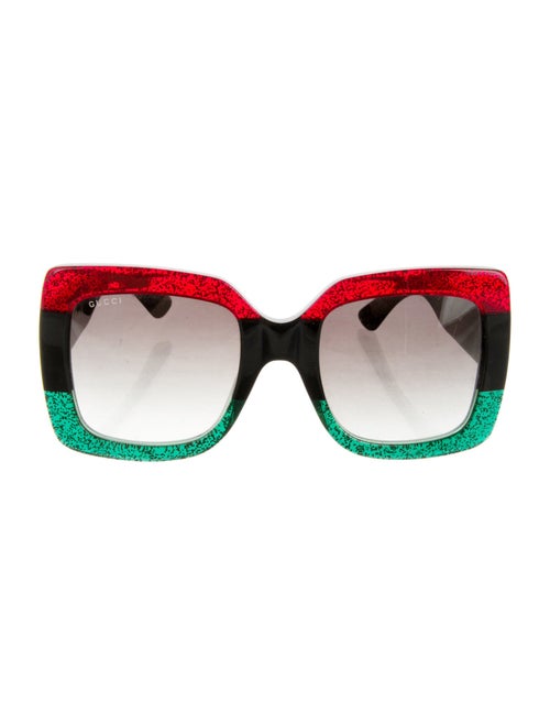 Gucci Web Accent Oversize Sunglasses