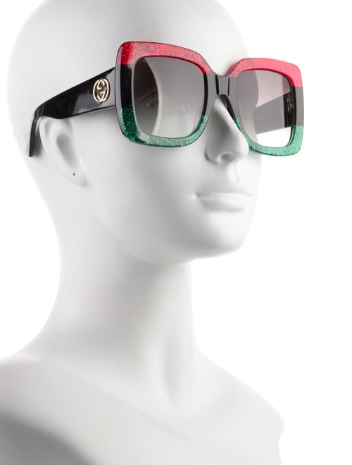 Gucci Web Accent Oversize Sunglasses