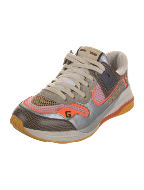 Gucci Leather Printed Athletic Sneakers