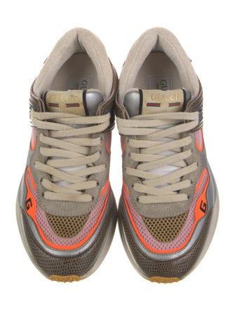 Gucci Leather Printed Athletic Sneakers