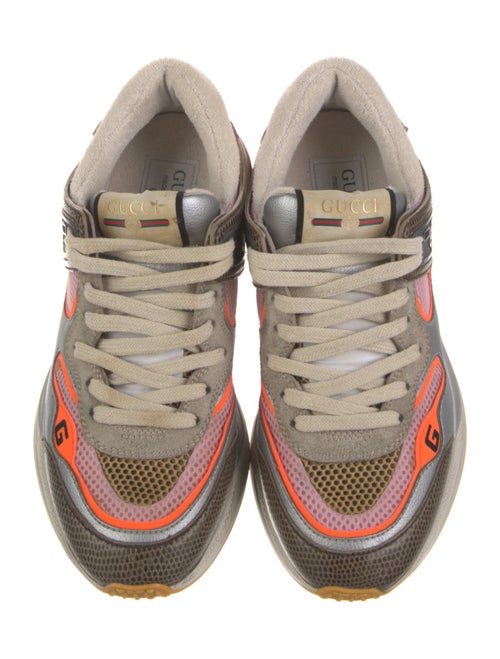 Gucci Leather Printed Athletic Sneakers