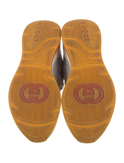 Gucci Leather Printed Athletic Sneakers
