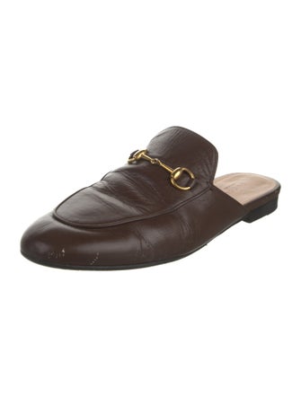 Gucci Horsebit Accent Leather Mules