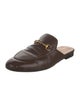 Gucci Horsebit Accent Leather Mules