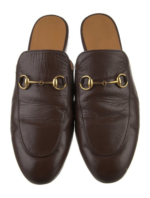 Gucci Horsebit Accent Leather Mules