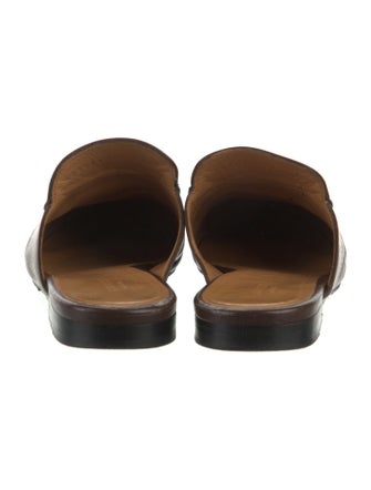 Gucci Horsebit Accent Leather Mules