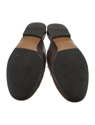 Gucci Horsebit Accent Leather Mules