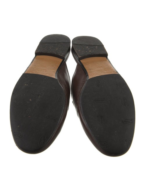 Gucci Horsebit Accent Leather Mules