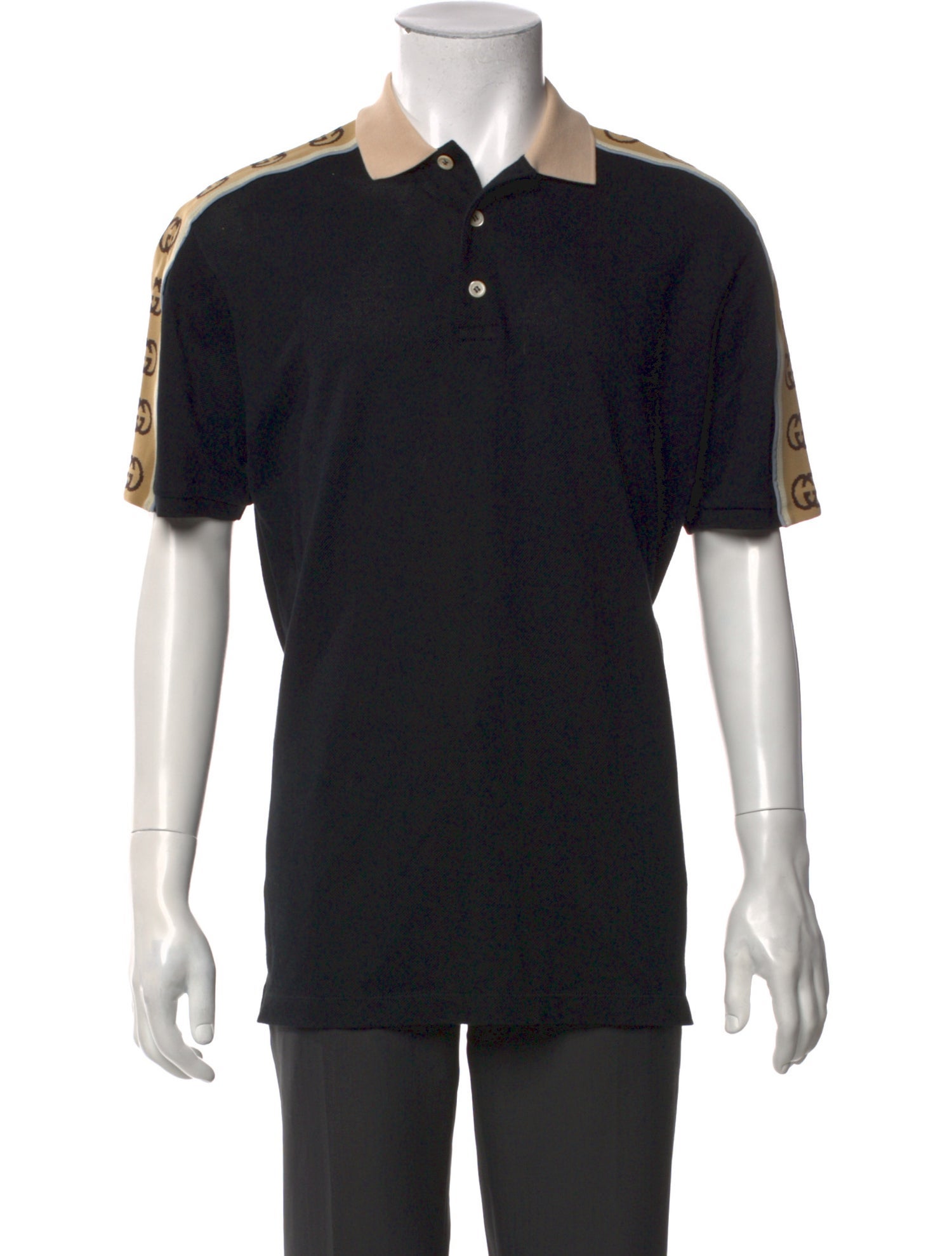 Gucci Interlocking G Logo Collar Polo Shirt