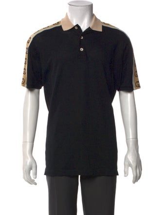 Gucci Interlocking G Logo Collar Polo Shirt