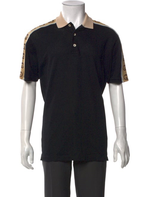 Gucci Interlocking G Logo Collar Polo Shirt