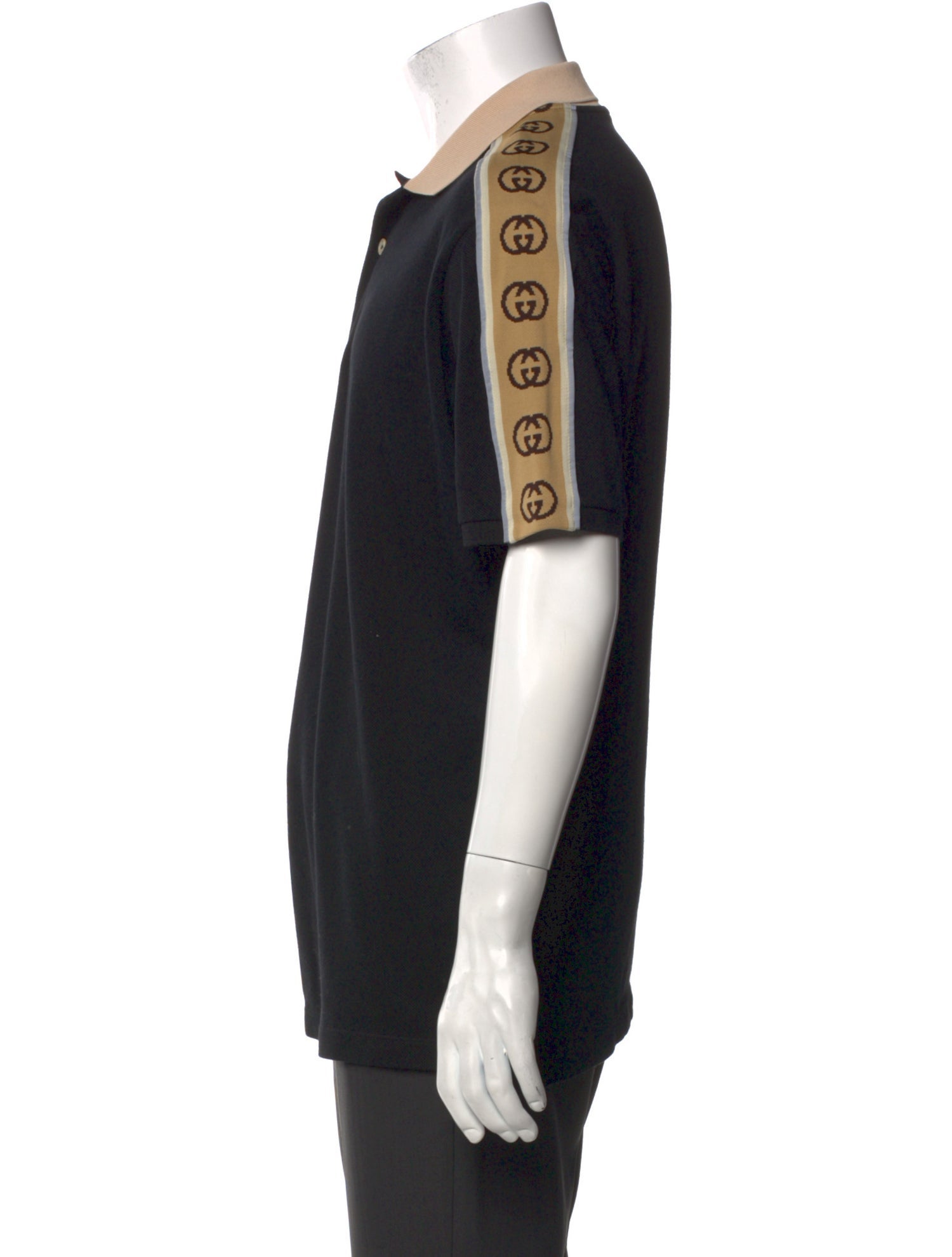 Gucci Interlocking G Logo Collar Polo Shirt