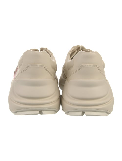 Gucci Leather Glitter Accents Sneakers