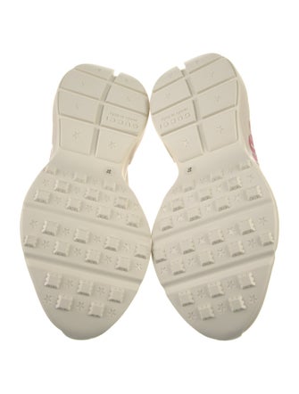 Gucci Leather Glitter Accents Sneakers