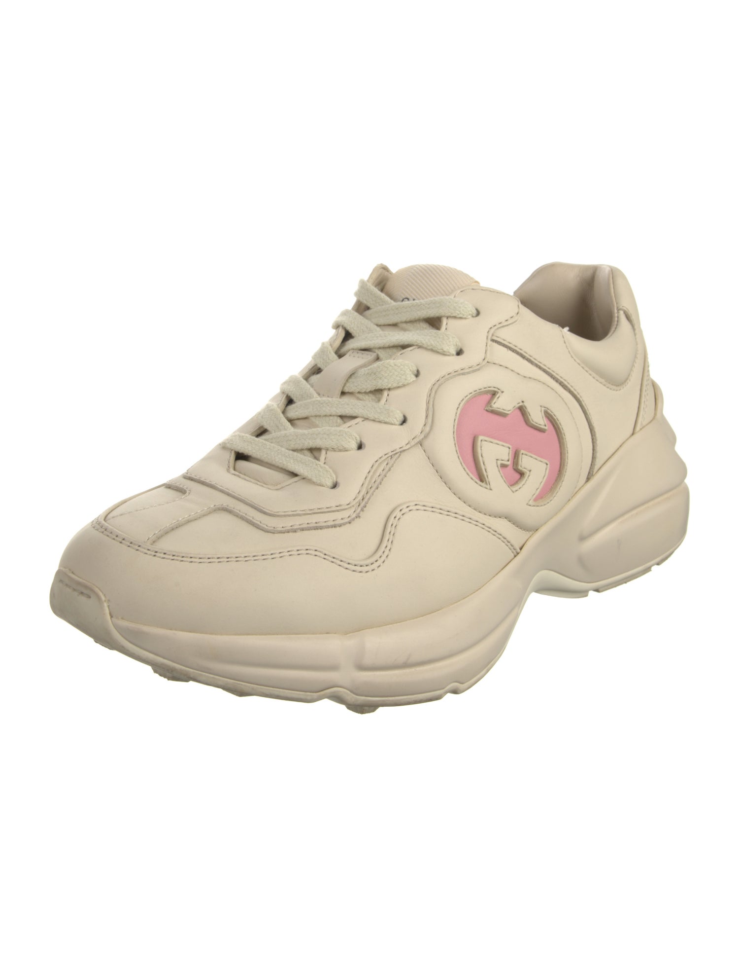 Gucci Double G Logo Leather Sneakers