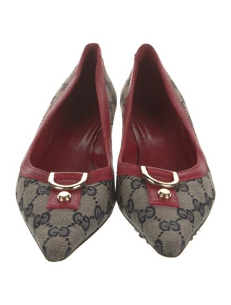 Gucci GG Canvas Canvas Ballet Flats