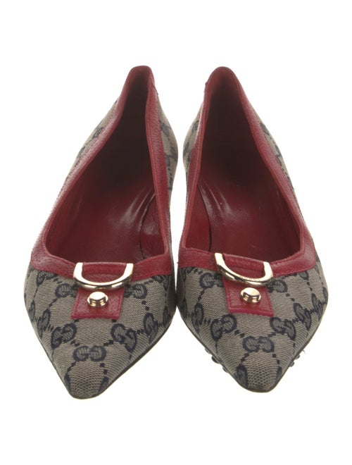 Gucci GG Canvas Canvas Ballet Flats