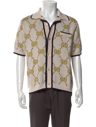 Gucci GG Logo Collar Polo Shirt