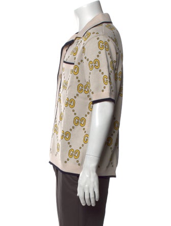 Gucci GG Logo Collar Polo Shirt