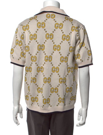 Gucci GG Logo Collar Polo Shirt